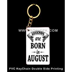 PVC Keychains Legents are born in August